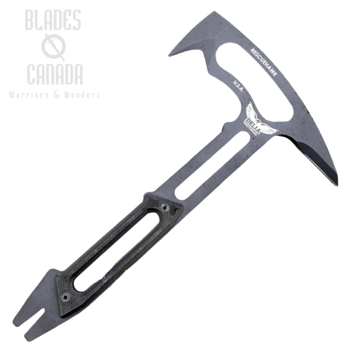 (image for) White River Rescuehawk Axe, 80CRV2 Black, Kydex Sheath